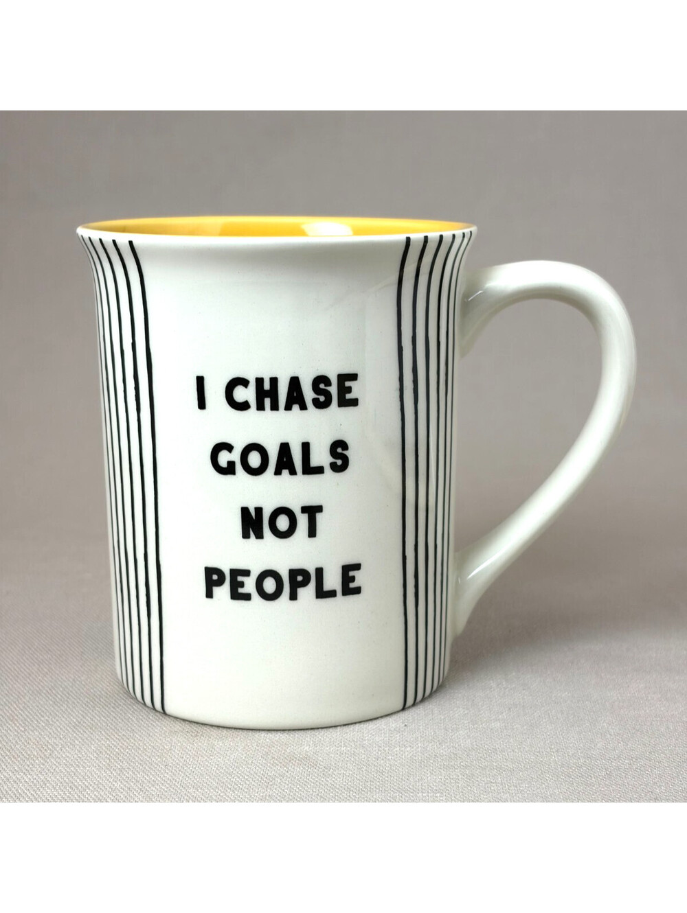 Our Name Is Mud Coffee Mug I Chase Goals Not People Motivational Office Cup Yell